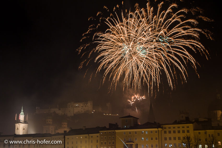 Silvesterfeuerwerk Salzburg 31.12.2016 Foto: Chris Hofer