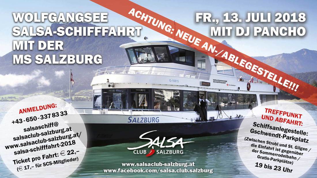 Salsa-Schifffahrt Wolfgangsee